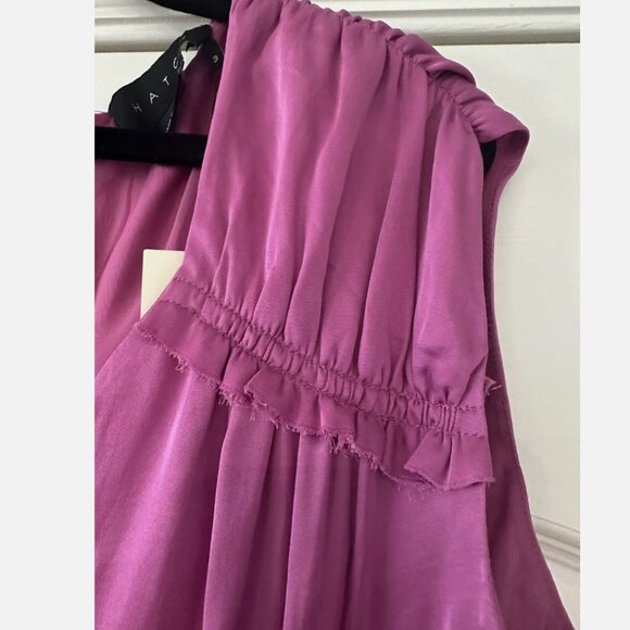 HATCH The Esme Cut Out Midi Dress in Wild Orchid Size 2 (M) - Picture 3 of 7